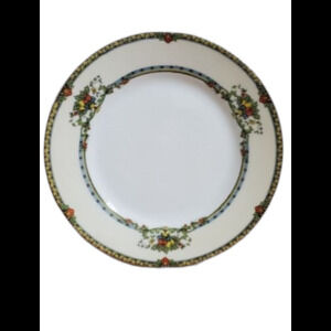 Noritake Japan Barcelona Plate Tidbit Salad Dessert Gold Floral Hand Painted 6"